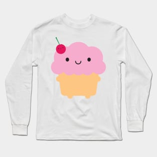 Kawaii Cupcake Long Sleeve T-Shirt